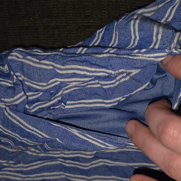 Blue and White Striped Romper LILY ROSE - Picture 5 of 7